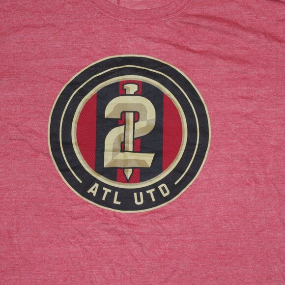 Fanatics Men Red Shirt Atlanta United MLS Short Sleeve Size Large - Picture 4 of 9